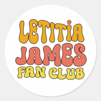 Pegatina Redonda Club Letitia James Fan