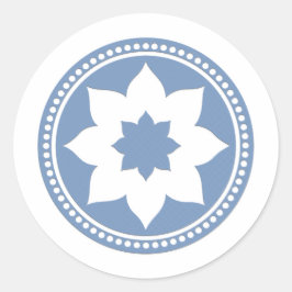 Pegatina Redonda Club Pilates Mandala Yoga