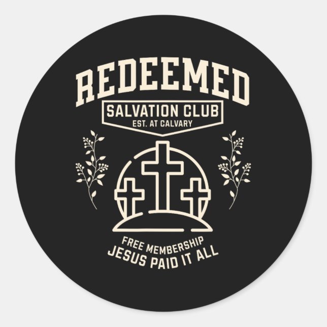 Pegatina Redonda Club Social Cristiano Oriente (Anverso)