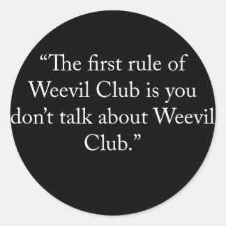Pegatina Redonda club weevilclub
