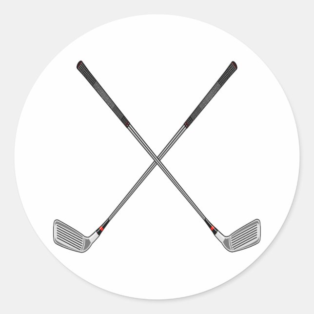 Pegatina Redonda Clubes cruzados (Anverso)