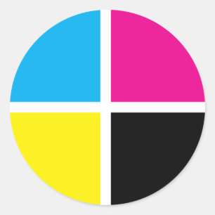 Pegatina Redonda cmyk