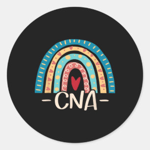 Pegatina Redonda Cna - Apreciación Semana Certificada De Enfermería