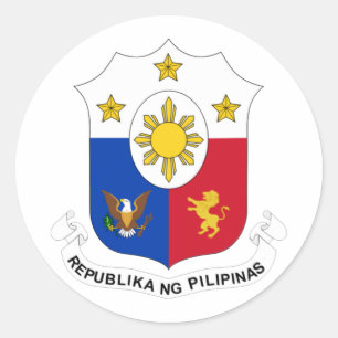 Pegatina Redonda COA filipino