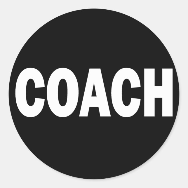 PEGATINA REDONDA COACH (Anverso)