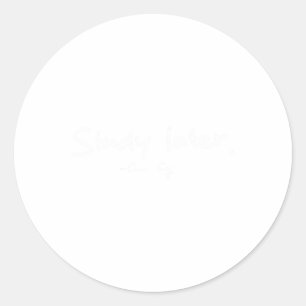 Pegatina Redonda Coach Cig más tarde