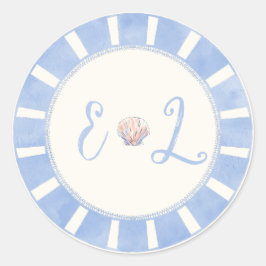 Pegatina Redonda Coastal