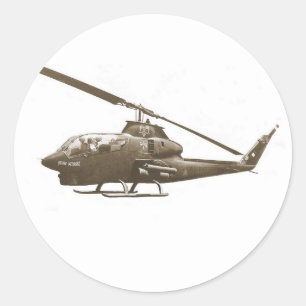 Pegatina Redonda cobra AH-1