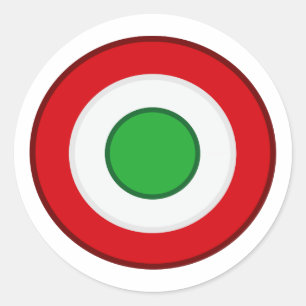 Pegatina Redonda Coccarda Coppa Italia, Italia