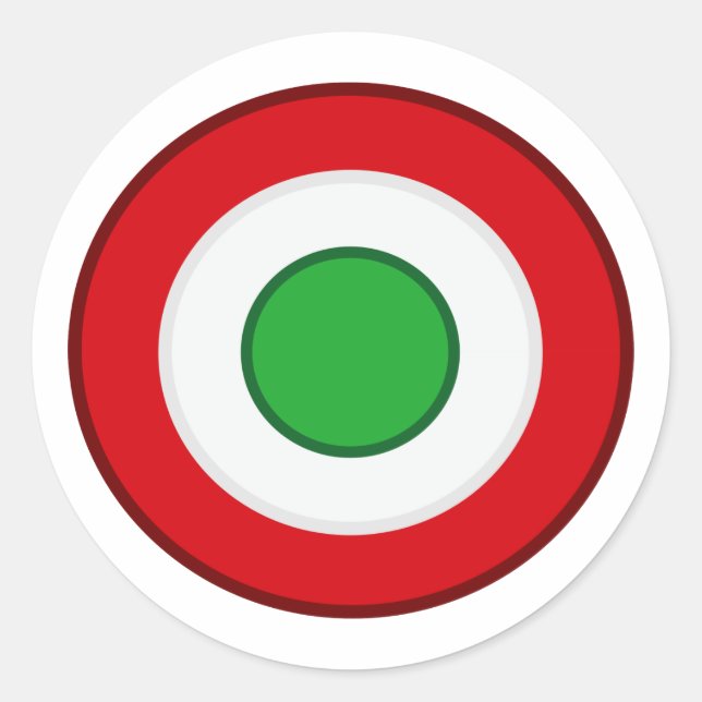 Pegatina Redonda Coccarda Coppa Italia, Italia (Anverso)