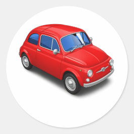 Pegatina Redonda Coche