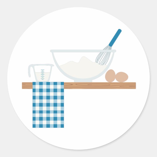 Pegatina Redonda Cocina (Anverso)