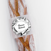 Cocina moderna de cocina de la frontera de Doodles