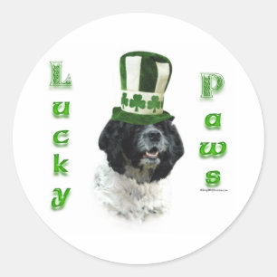 Pegatina Redonda Cocker Spaniel Lucky Paws
