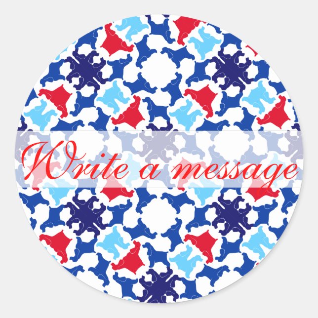 Pegatina Redonda Cocker Spaniels ingleses (Anverso)