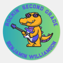 Cocodrilo De Vuelta A La Escuela Nombre De Grado P