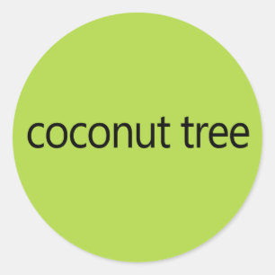 Pegatina Redonda Coconut Tree Kamala Harris Cita 2024