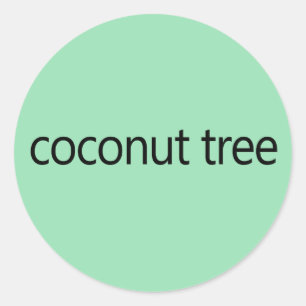 Pegatina Redonda Coconut Tree Kamala Harris Cita 2024