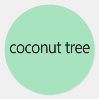 Pegatina Redonda Coconut Tree Kamala Harris Cita 2024