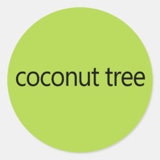 Pegatina Redonda Coconut Tree Kamala Harris presupuesto 2024