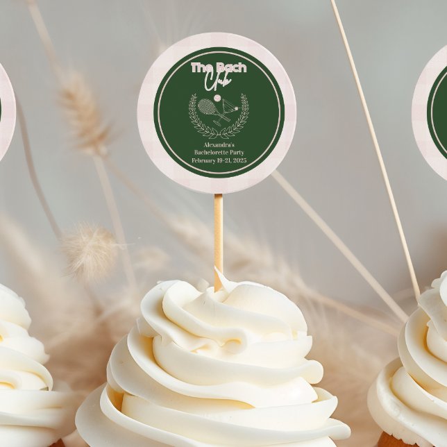 Pegatina Redonda Cócteles Y Bachelorette De Clubes De Campo (Subido por el creador)