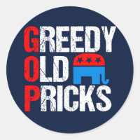 Codicioso viejo pregona divertida anti GOP
