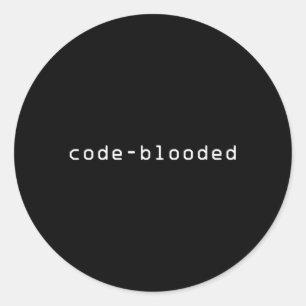 Pegatina Redonda Codificador programador de codificación de program