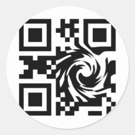 Pegatina Redonda Código QR