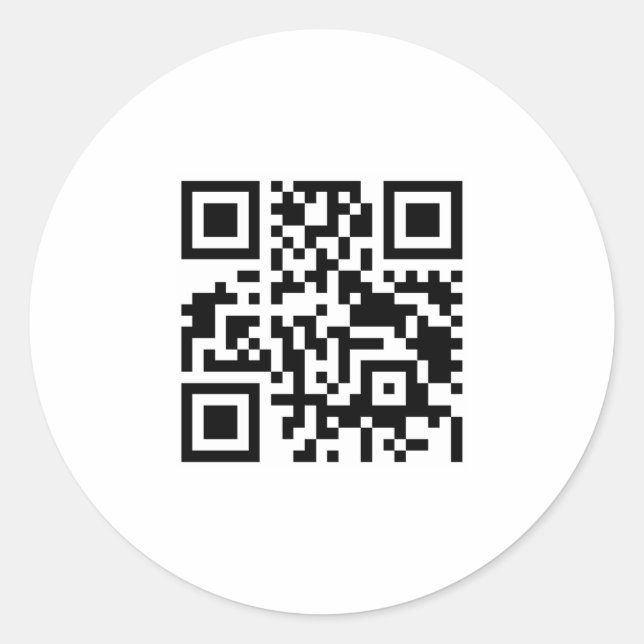 Pegatina Redonda código qr (Anverso)