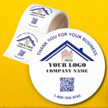 Código QR de Logotipo Personalizado de Agradecimie