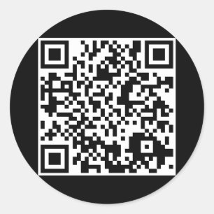 Pegatina Redonda código QR de personalizable
