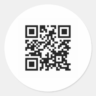 Pegatina Redonda CÓDIGO QR del sitio web de una propiedad