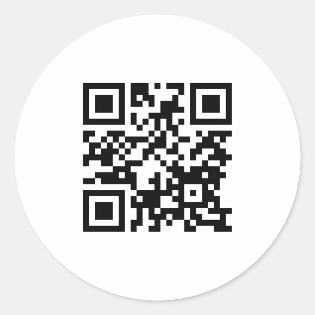 Pegatina Redonda CÓDIGO QR del sitio web de una propiedad (Anverso)