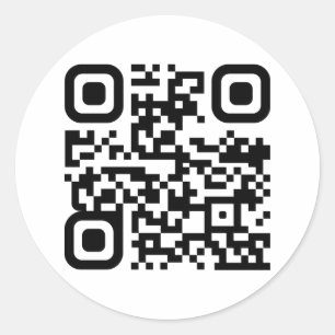 Pegatina Redonda Código QR personalizado
