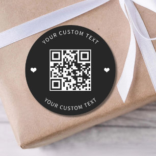 Pegatina Redonda Código QR personalizado para embalaje de productos