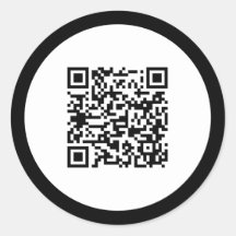 Código QR sencillo Elegante cuadro negro profesion