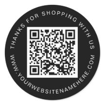 Código QR Sitio web para pequeñas empresas Negro