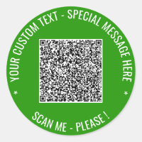 Código QR y Sticker de Texto Personalizado Tus Col