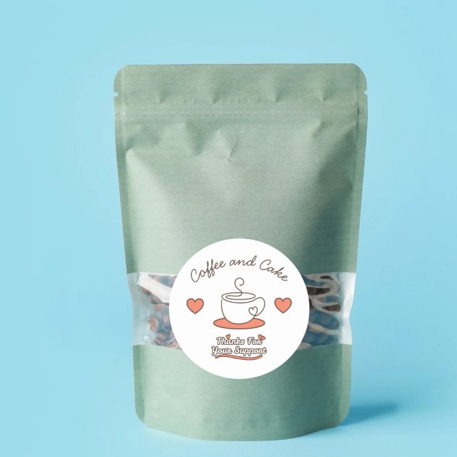 Pegatina Redonda Coffee and Cake  (Subido por el creador)