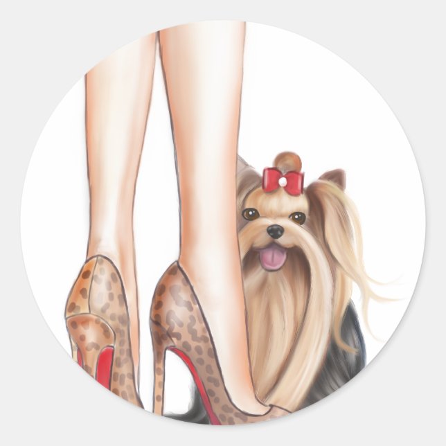 Pegatina Redonda Coincidencia perfecta (Anverso)