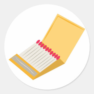 Pegatina Redonda Coincidir libro