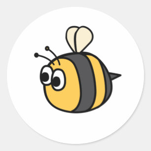 Pegatina Redonda Cojín decorativo Cute Bumblebee