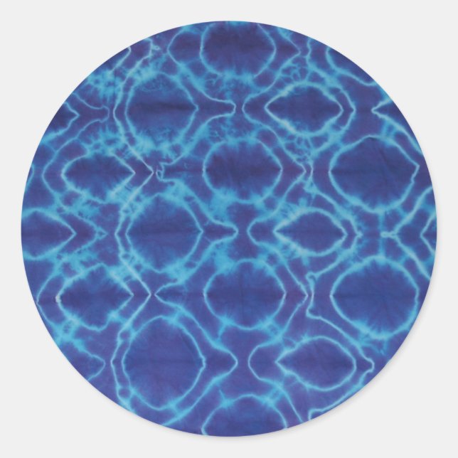 Pegatina Redonda Colas Locas Tye - Púrpura (Anverso)