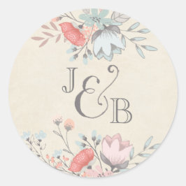 PEGATINA REDONDA | Colección de Bodas de bicicleta