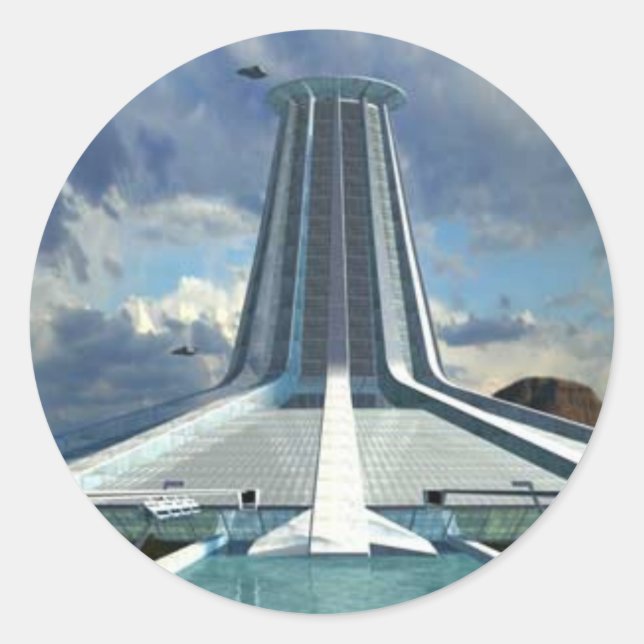 Pegatina Redonda Colección de botones TVP (Anverso)