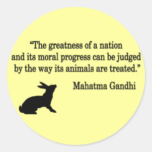 Pegatina Redonda Colección de citas de Mahatma Gandhi