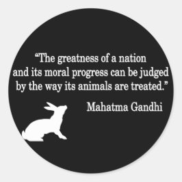 Pegatina Redonda Colección de citas de Mahatma Gandhi