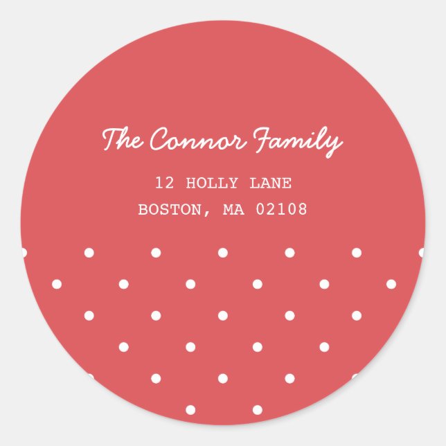 Pegatina Redonda Colección de deseos de navidades (Anverso)