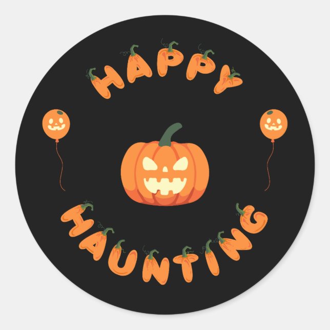 Pegatina Redonda ¡Colección de fiestas de Halloween! (Anverso)