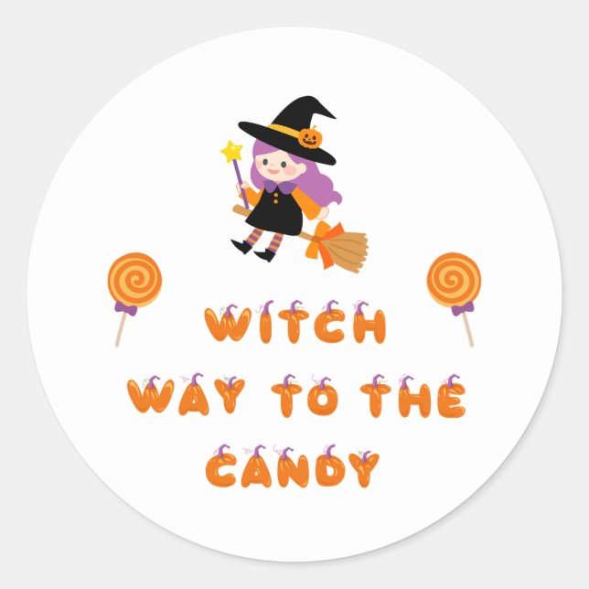 Pegatina Redonda ¡Colección de fiestas de Halloween! (Anverso)